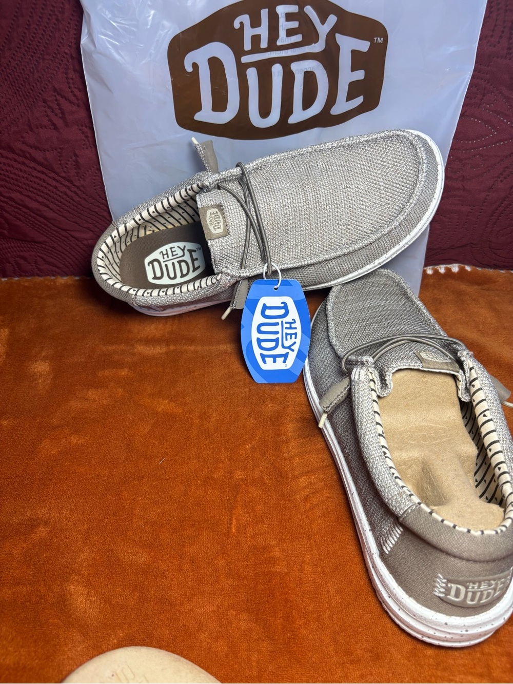 Hey Dude Men's Slip-On Loafers in Tan Taupe - Picture 6 of 7